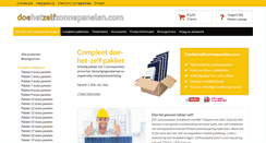 Desktop Screenshot of doehetzelfzonnepanelen.com