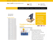 Tablet Screenshot of doehetzelfzonnepanelen.com